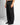 Pantalone sartoriale balloon con pence nero 