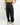 Pantalone balloon fit con pinces profonda nero 