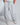 Pantalone felpa balloon fit grigio chiaro 