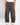 Pantalone felpa balloon fit marrone 