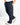 Pantalone felpa balloon fit con cucitura laterale blu 
