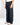 Pantalone felpa balloon fit con cucitura laterale blu 