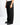 Pantalone felpa balloon fit con cucitura laterale nero 