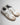Sneaker bicolor con inserti scamosciati bianco 