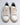 Sneaker bianca con lacci maxi e fondo rigato 