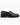 Mocassino in vera pelle con punta quadrata nero 