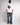 T-shirt cropped fit Black Panther bianco 