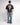 T-shirt cropped fit Black Panther nero 