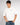 T-shirt cropped fit Contemporary Code bianco 