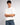 T-shirt cropped fit Contemporary Code bianco 