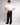T-shirt cropped fit Contemporary Code bianco 