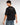 T-shirt cropped fit Contemporary Code nero 