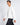 T-Shirt longsleeve cropped fit bianco 