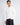 T-Shirt longsleeve cropped fit bianco 