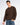 T-Shirt longsleeve cropped fit marrone 