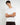 T-shirt regular fit in filo di scozia bianco 
