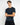 T-shirt regular fit in filo di scozia blu 
