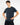 T-shirt regular fit in filo di scozia blu 