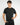 T-shirt regular fit in filo di scozia nero 