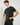 T-shirt regular fit in filo di scozia nero 