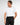 T-shirt regular fit elasticizzata bianco 