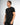 T-shirt regular fit elasticizzata nero 