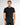 T-shirt regular fit elasticizzata nero 