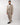 London Kleid, zweireihig, kurz, weiter Saum, Beige