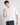 T-shirt scollo V cropped fit bianco 