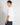 T-shirt scollo V cropped fit bianco 