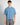 T-shirt scollo V cropped fit celeste 
