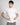 T-shirt regular fit in 100% cotone bianco 