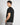 T-shirt regular fit in 100% cotone nero 