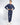 Set coordinato girocollo basic regular fit blu