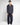 Abito Berlin oversize doppiopetto blu fiammato