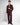 Abito London monopetto cropped bourdeaux