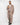 Abito London monopetto crop fondo largo fango