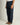 Abito crop monobottone fondo ampio blu 