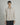 Camicia relaxed fit manica lunga righe beige 
