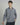 Camicia relaxed fit manica lunga righe blu denim 
