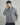 Camicia relaxed fit manica lunga righe blu denim 