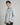 Camicia relaxed fit manica lunga celeste 