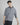 Camicia boxy fit righe blu denim 