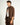 Camicia Kyoto con zip marrone 