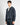Felpa cropped taglio vivo blu 