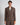 Blazer London doppiopetto crop lino marrone 