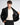 Blazer London monopetto crop lino nero 