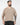 T-shirt scollo a V in filo beige 