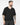 T-shirt scollo a V in filo nero 