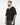 T-shirt scollo a V in filo nero 